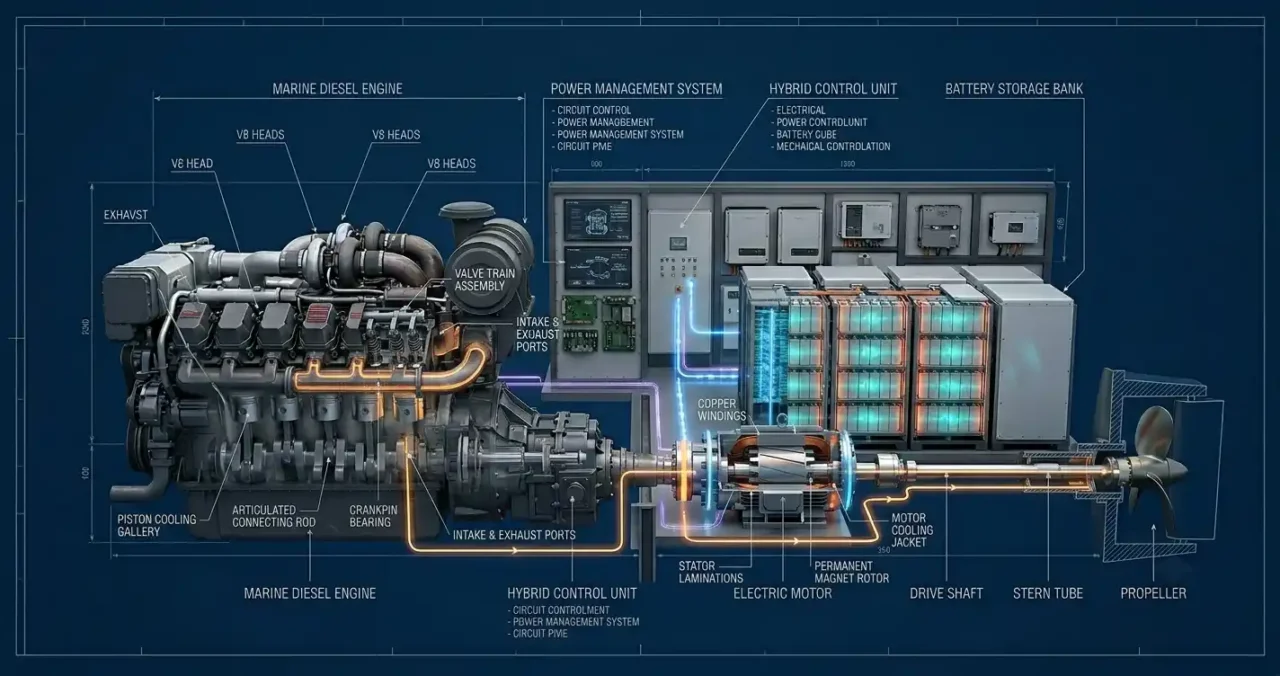 Types of Marine Hybrid Propulsion Systems 